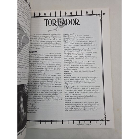 White Wolf Vampire The Masquerade New Orleans by Night Soft WW2209 1994 Good - Picture 6 of 10